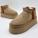 Зимние угги UGG Classic Ultra Mini с вышивкой