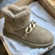 Зимние угги UGG с цепочкой