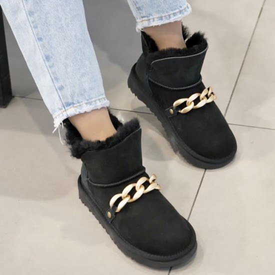 Зимние угги UGG с цепочкой