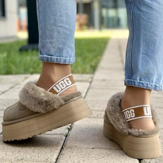 Зимние тапочки UGG Funkette Suede