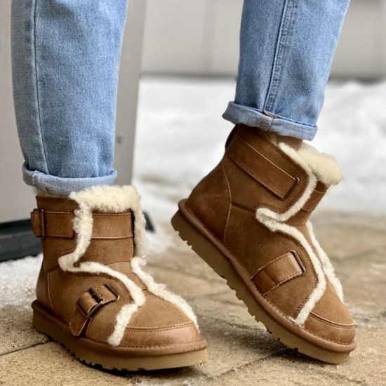 Зимние угги UGG Dune Mini Buckle Boot