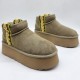 Зимние угги UGG Classic Ultra Mini с вышивкой