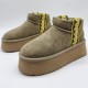 Зимние угги UGG Classic Ultra Mini с вышивкой