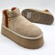 Зимние угги UGG Classic Ultra Mini с вышивкой