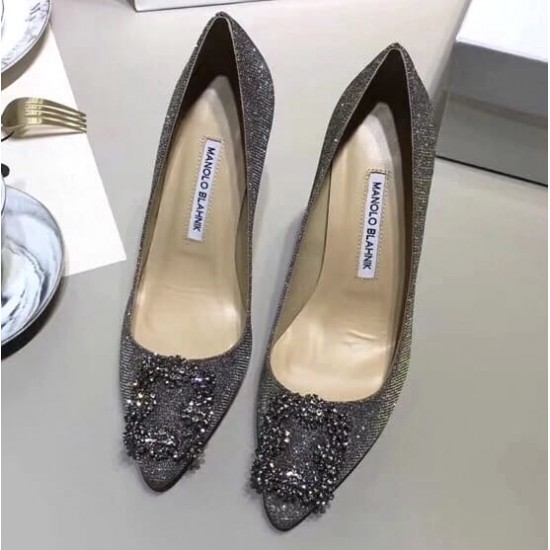 Туфли-лодочки Manolo Blahnik Hangisi 90 с пряжкой