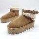 Зимние угги UGG с меховой отделкой