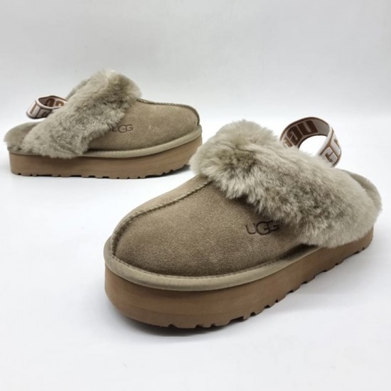 Зимние угги-тапочки UGG Funkette с ремешком