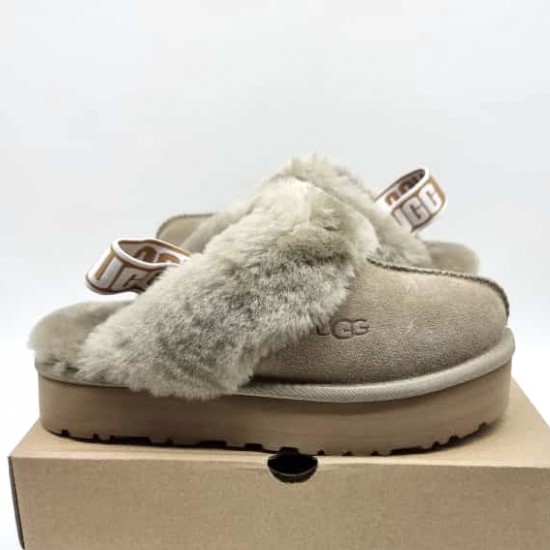 Зимние угги-тапочки UGG Funkette с ремешком