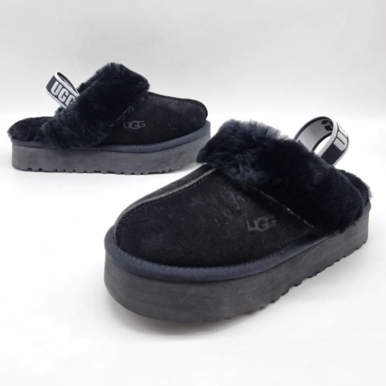 Зимние угги-тапочки UGG Funkette с ремешком