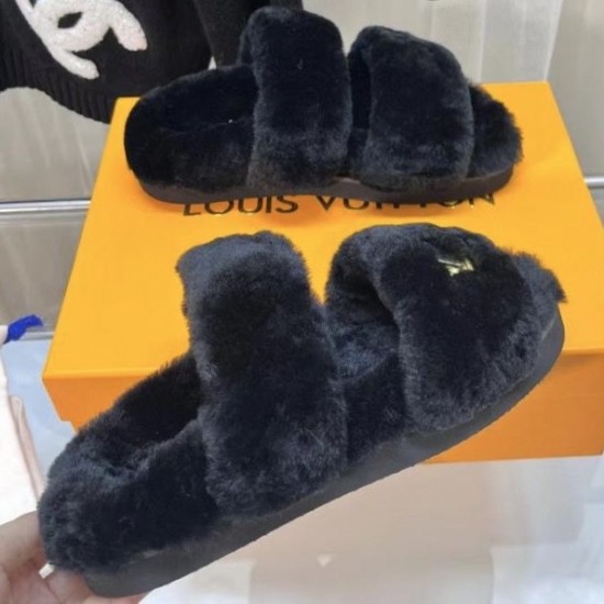 Меховые мюли Louis Vuitton Sunset Flat Comfort