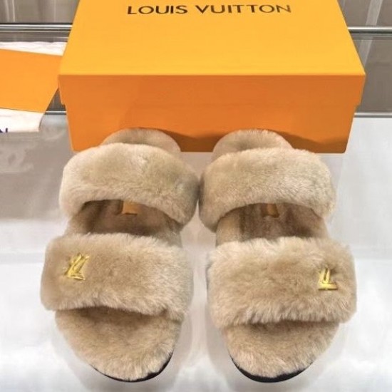 Меховые мюли Louis Vuitton Sunset Flat Comfort