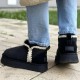 Зимние угги UGG Classic Ultra Mini с вышивкой