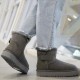 Зимние угги UGG Classic Mini с ремешком