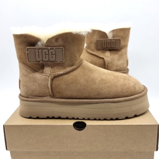 Зимние угги UGG Bailey на липучке