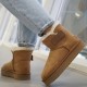 Зимние угги UGG Classic Mini с ремешком