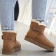 Зимние угги UGG Classic Mini с ремешком