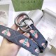 Ремень Gucci с монограммой GG и пчелой