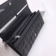 Кошелек Christian Dior чёрный серебристая фурнитура