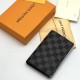 Обложка для паспорта Louis Vuitton чёрная клетка