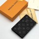 Обложка для паспорта Louis Vuitton чёрная принт флагшток