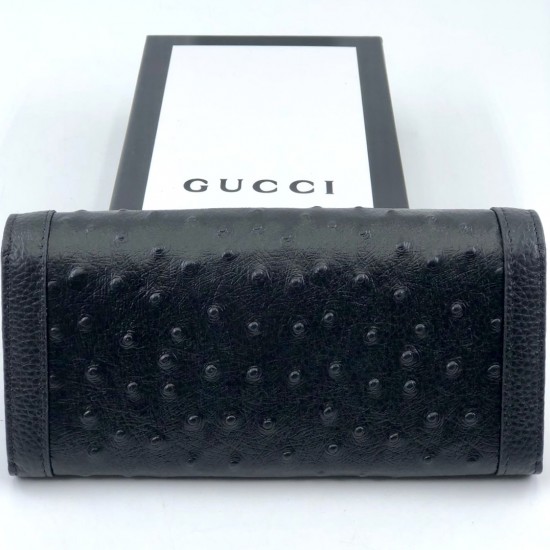 Кошелек Gucci Marmont чёрный с логотипом GG