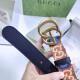 Ремень Gucci коричневый с монограммой GG