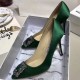 Атласные туфли-лодочки Manolo Blahnik Hangisi 90 с пряжкой