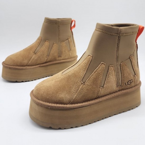 Зимние угги UGG со стеганым узором