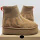 Зимние угги UGG со стеганым узором