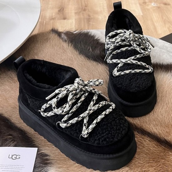 Угги Зимние ботинки UGG с меховой отделкой