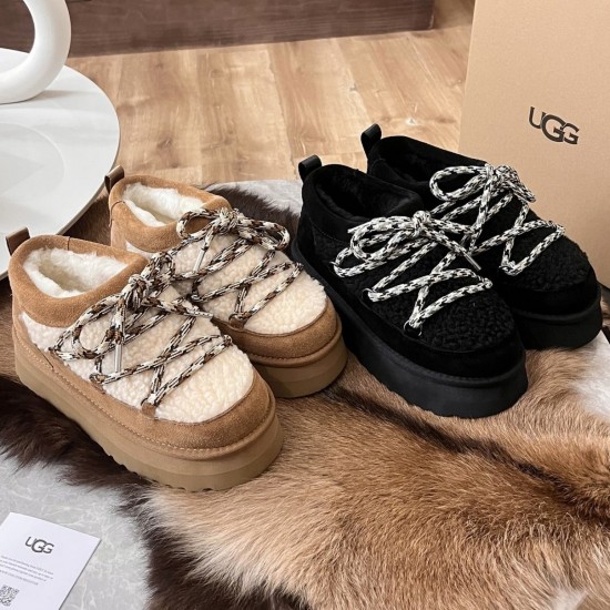 Угги Зимние ботинки UGG с меховой отделкой