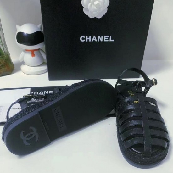 Босоножки Босоножки Chanel с джутовой отделкой