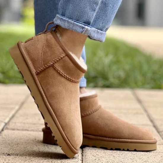 Угги Зимние угги UGG Classic Mini II Chestnut