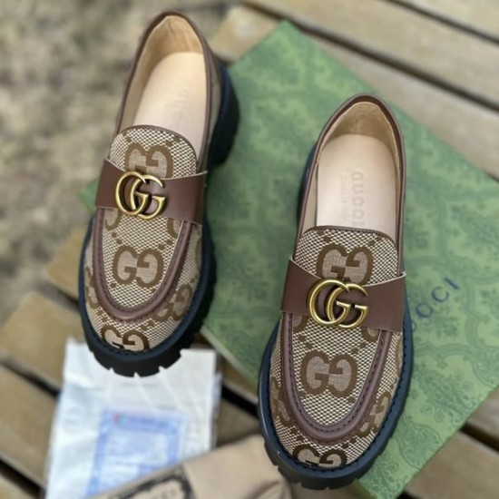 Лоферы Gucci с рифленой подошвой