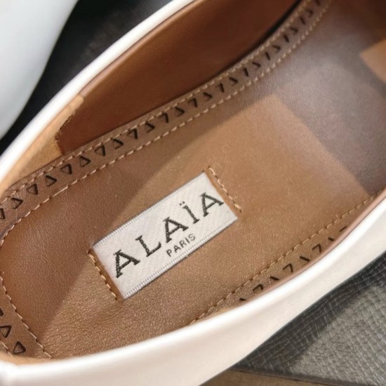 Кожаные балетки Alaïa Tribale