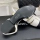 Босоножки Кожаные босоножки Chanel с логотипом