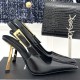 Туфли-лодочки Saint Laurent Lee Slingback из матовой кожи