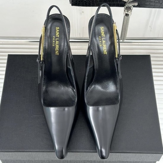 Туфли-лодочки Saint Laurent Lee Slingback из матовой кожи