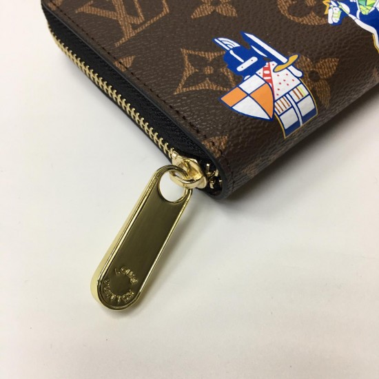 Кошелек Louis Vuitton ZIPPY c рисунком