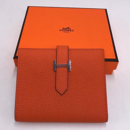 Кошелек Hermes Kelly Pocket 14 рыжий