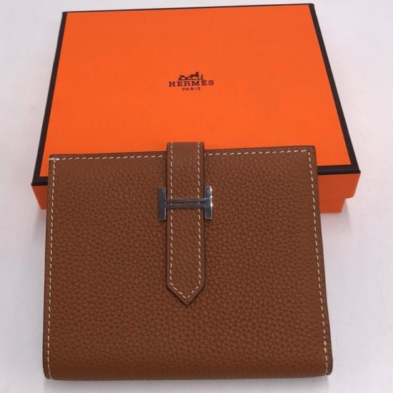 Кошелек Hermes Kelly Pocket 14 коричневый