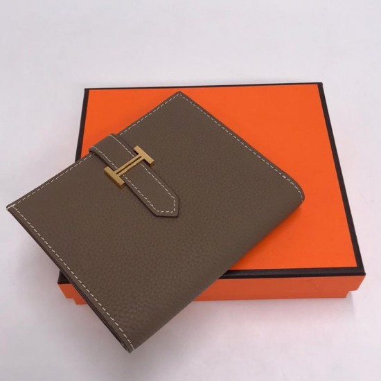 Кошелек Hermes Kelly Pocket 14 темно-серый