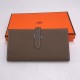 Кошелек Hermes Kelly Pocket 18 серый