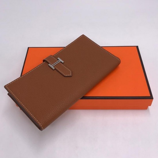 Кошелек Hermes Kelly Pocket 18 коричневый