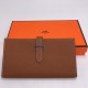 Кошелек Hermes Kelly Pocket 18 коричневый