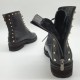 Ботинки кожаные зимние Valentino на шнуровке