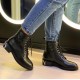 Ботинки кожаные Valentino со шнурками