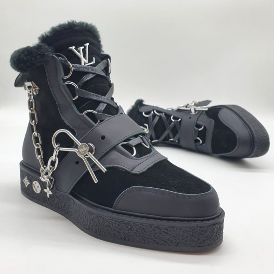 Ботинки Louis Vuitton Sneaker Boots черные