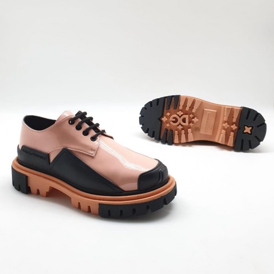 Ботинки Dolce Gabbana бледно-розовые