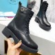 Ботинки Prada со шнуровкой чёрные